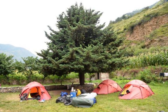 We sleep like kings in our Hilleberg tents.